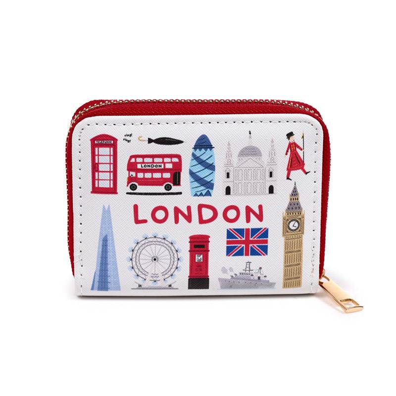 London Souvenir Zip Around Small Wallet Purse - Gift Arch