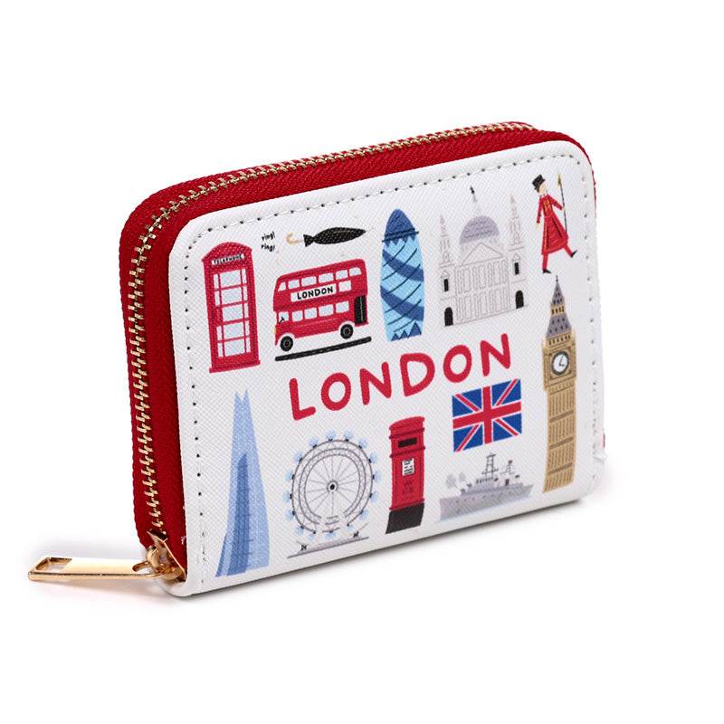 London Souvenir Zip Around Small Wallet Purse - Gift Arch