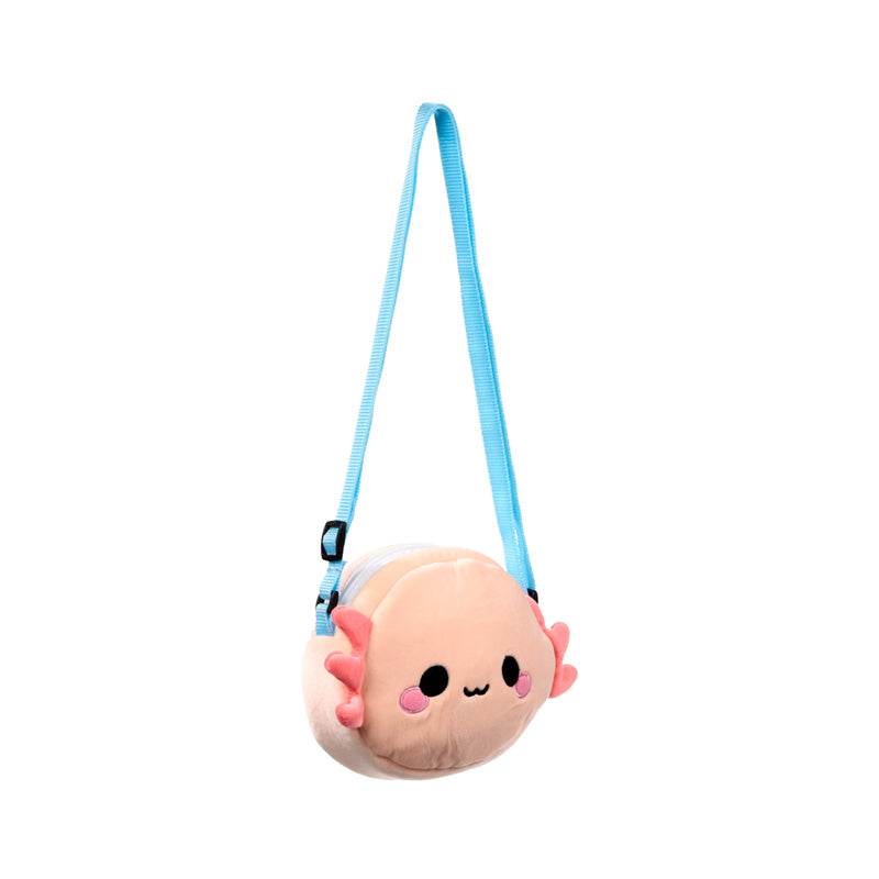 Maddie the Axolotl Adoramals Crossbody Plush Shoulder Bag - Gift Arch