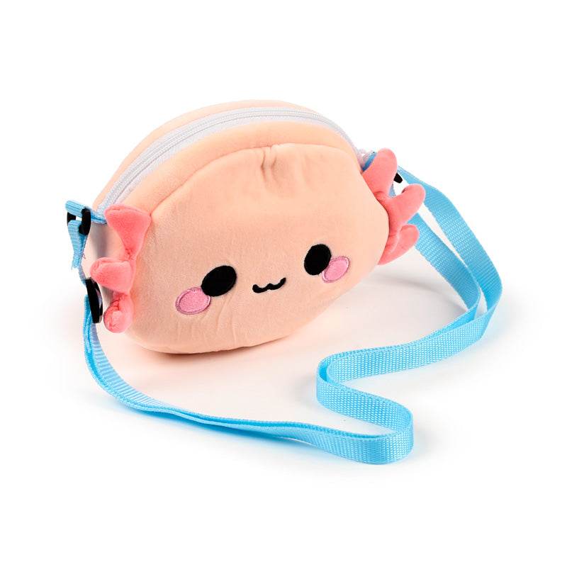Maddie the Axolotl Adoramals Crossbody Plush Shoulder Bag - Gift Arch