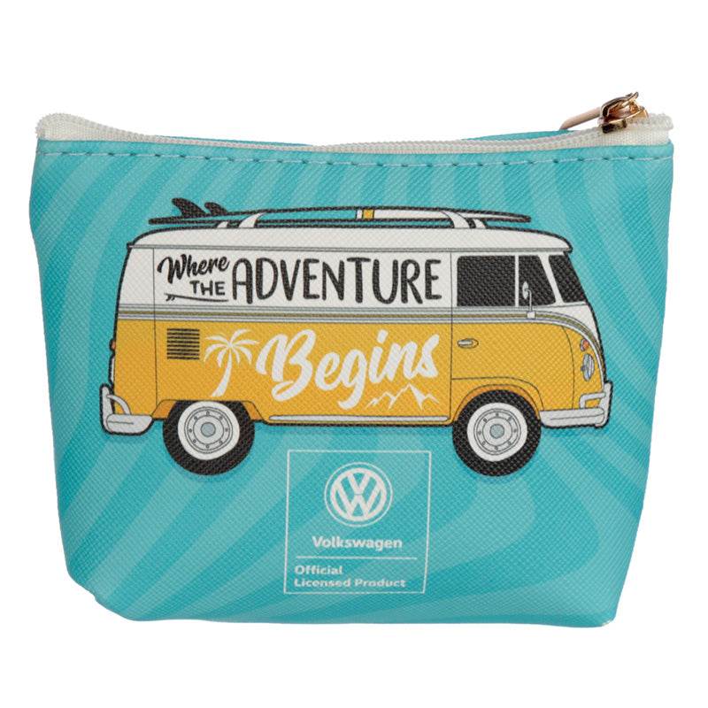 Volkswagen VW T1 Camper Bus Surf & Summer PVC Purse - Gift Arch