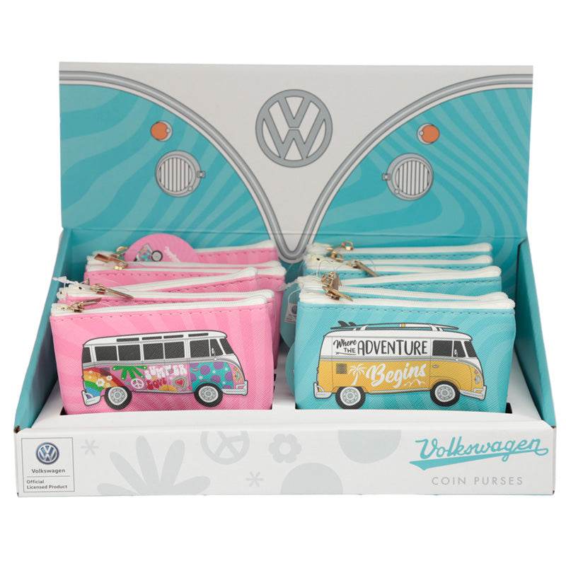 Volkswagen VW T1 Camper Bus Surf & Summer PVC Purse - Gift Arch