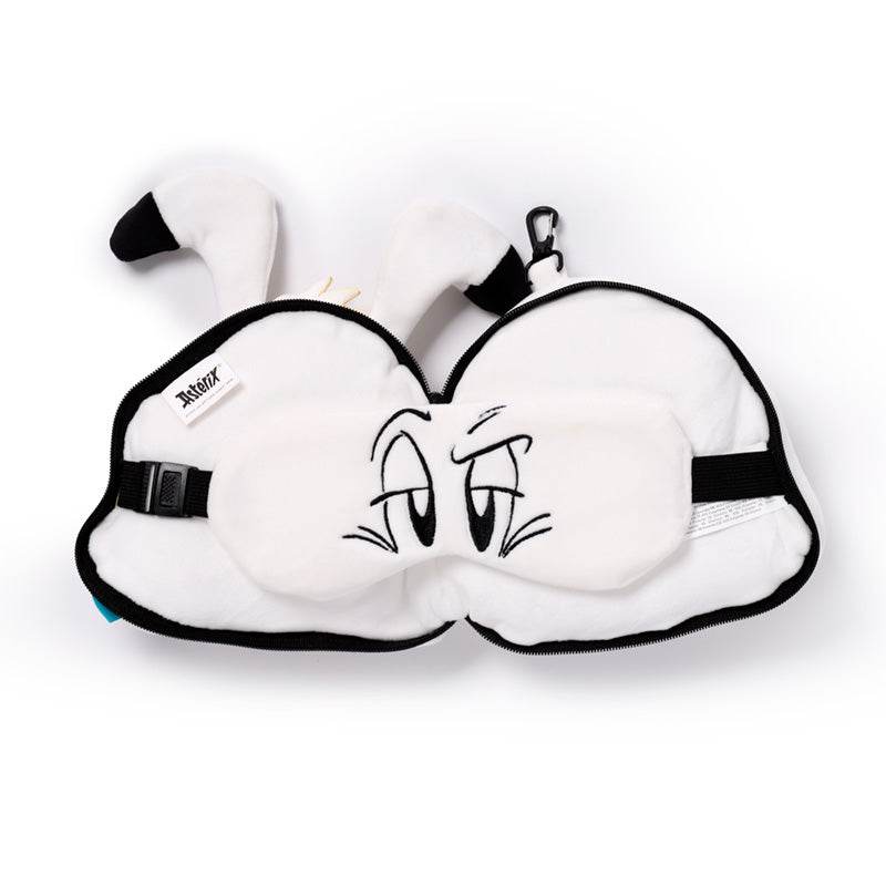 Relaxeazzz Idefix (Dogmatix) Asterix Plush Travel Pillow & Eye Mask - Gift Arch