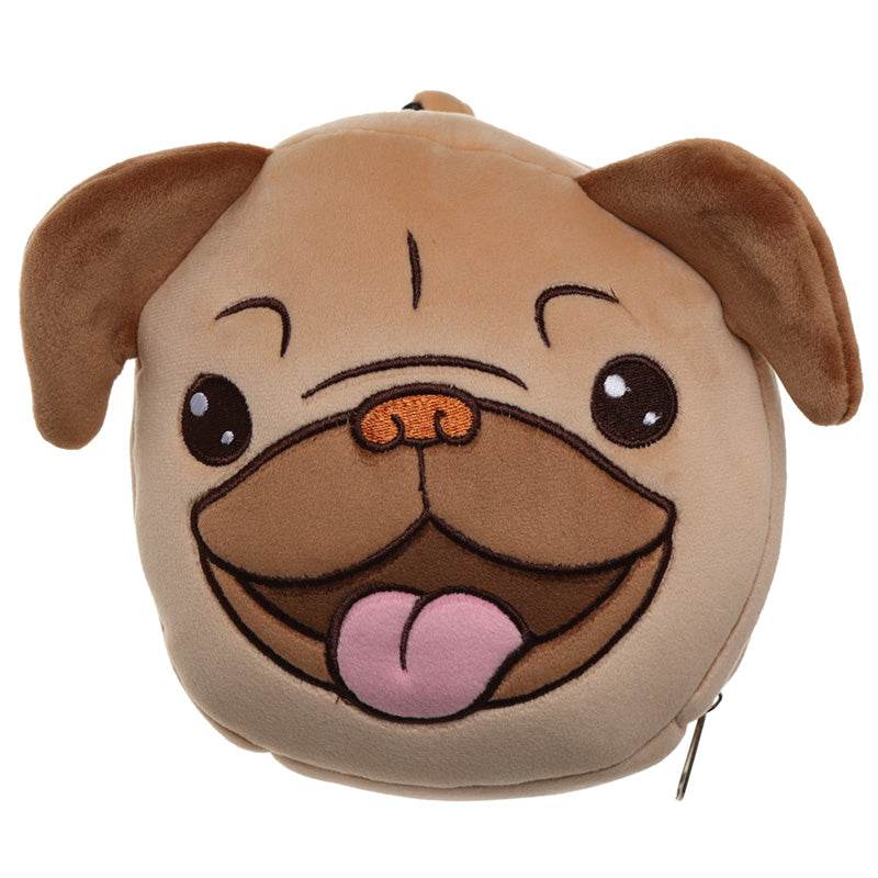 Relaxeazzz Mopps Pug Plush Travel Pillow & Eye Mask - Gift Arch