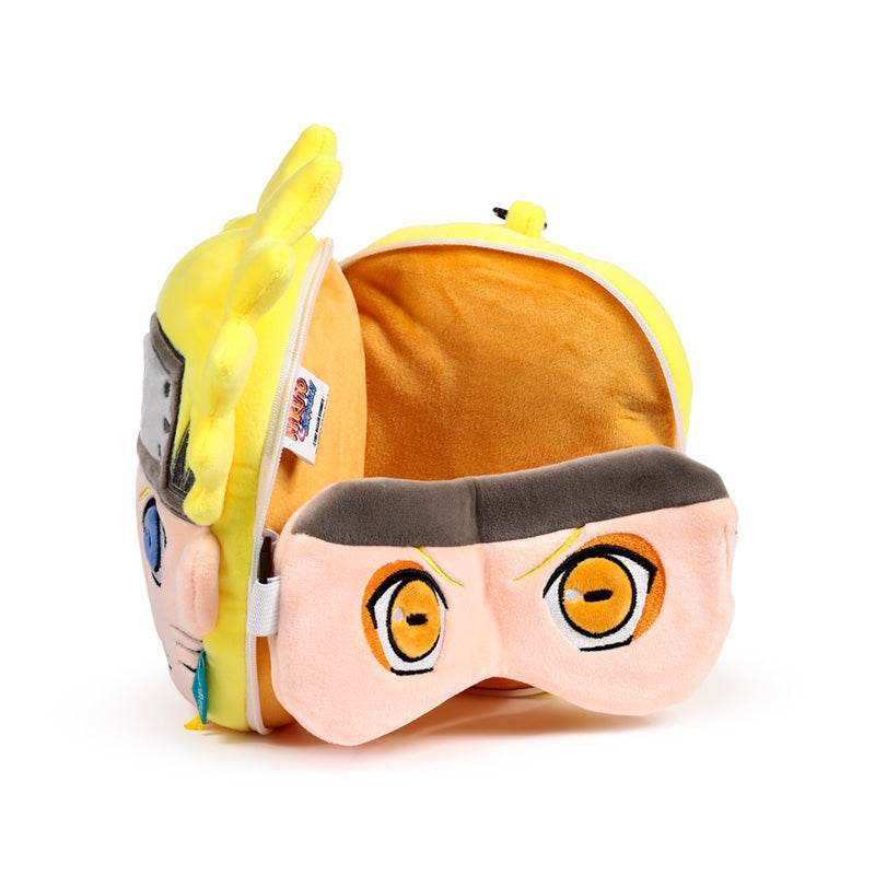 Relaxeazzz Naruto Plush Travel Pillow & Eye Mask - Gift Arch