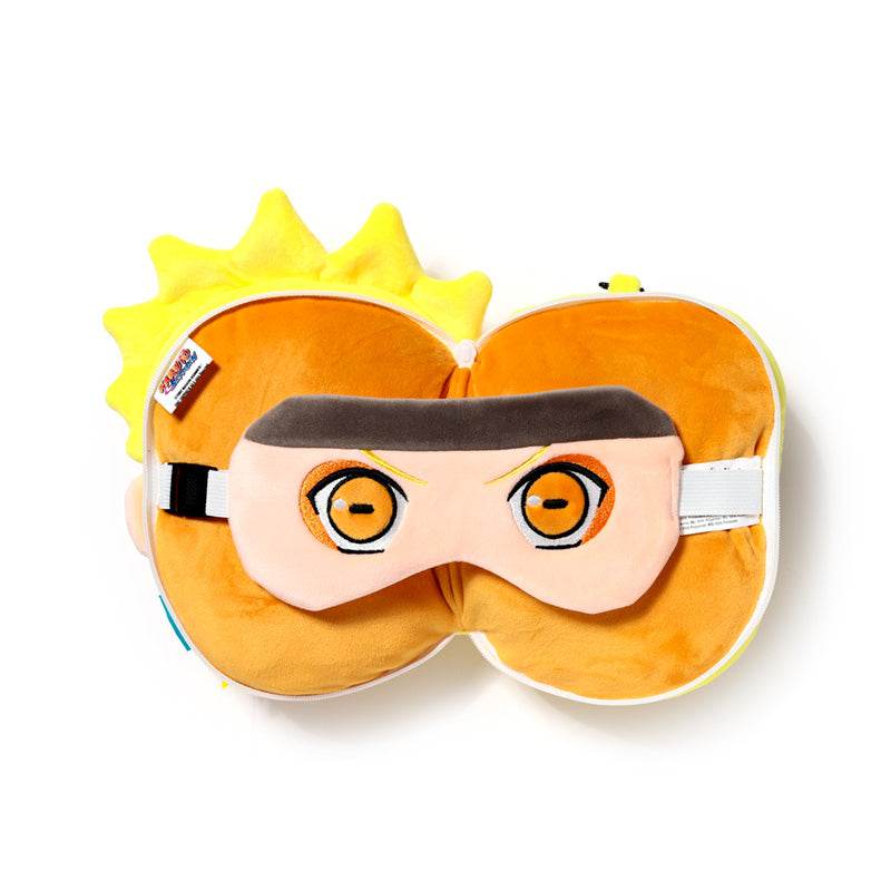 Relaxeazzz Naruto Plush Travel Pillow & Eye Mask - Gift Arch