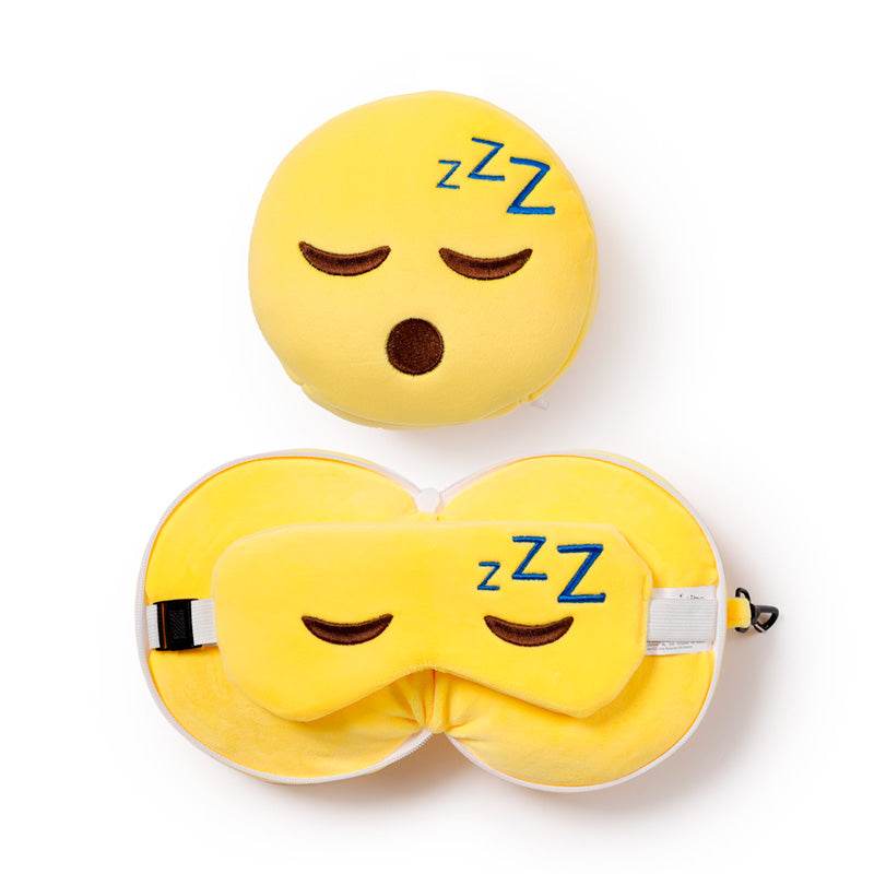 Relaxeazzz Snoozie the Sleeping Head Plush Travel Pillow & Eye Mask - Gift Arch