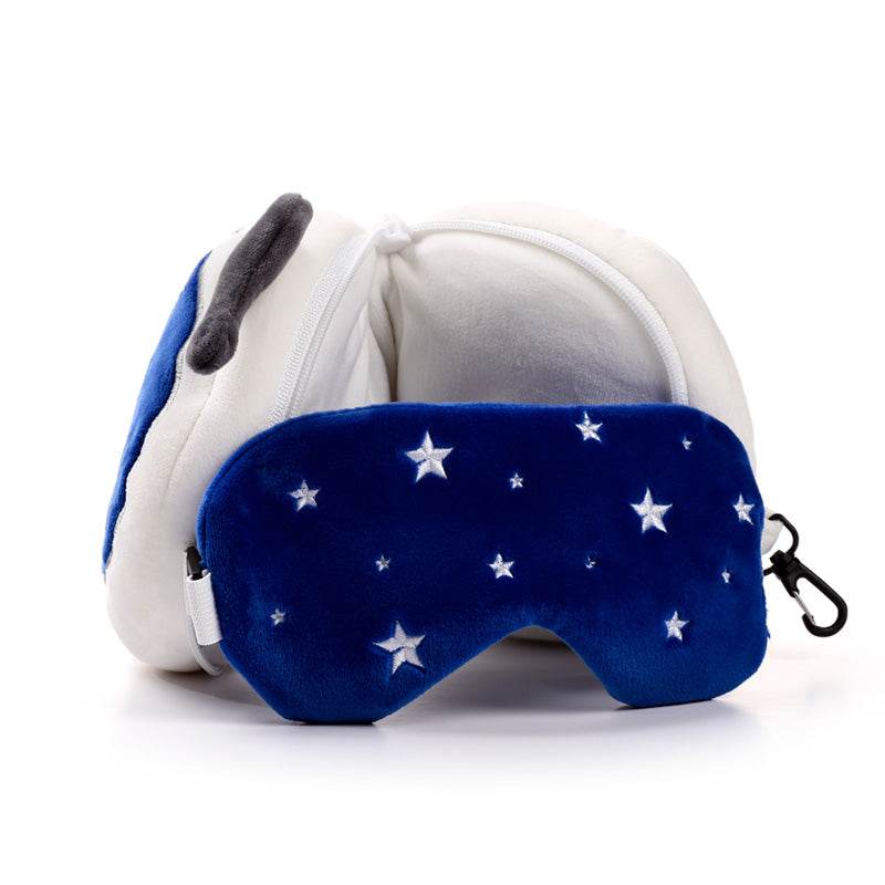 Relaxeazzz Space Cadet Plush Travel Pillow & Eye Mask - Gift Arch