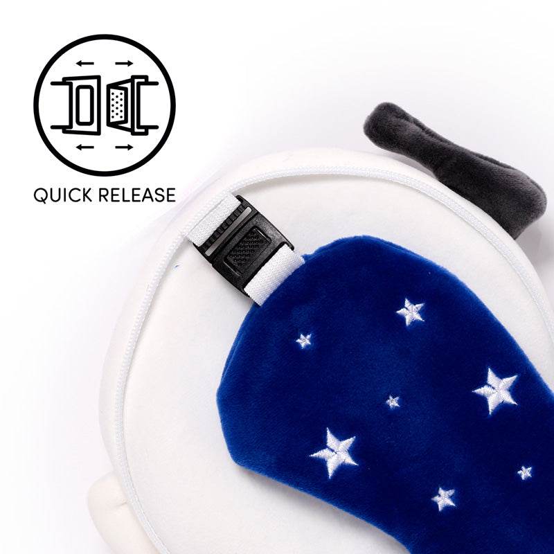 Relaxeazzz Space Cadet Plush Travel Pillow & Eye Mask - Gift Arch