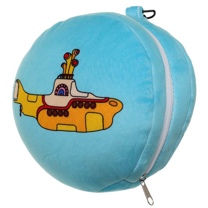 Relaxeazzz The Beatles Yellow Submarine Plush Travel Pillow & Eye Mask - Gift Arch