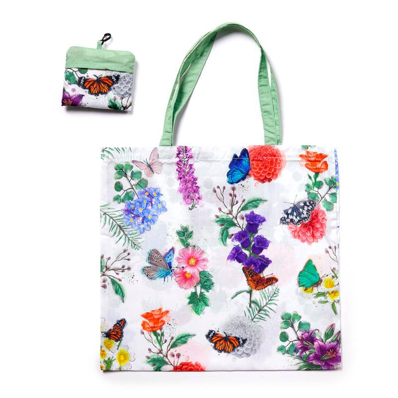 Foldable Reusable RPET Shopping Bag Butterfly Meadows - Gift Arch