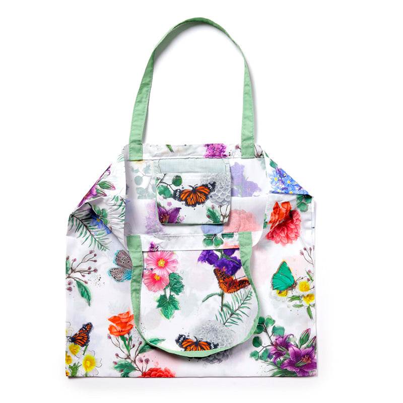 Foldable Reusable RPET Shopping Bag Butterfly Meadows - Gift Arch