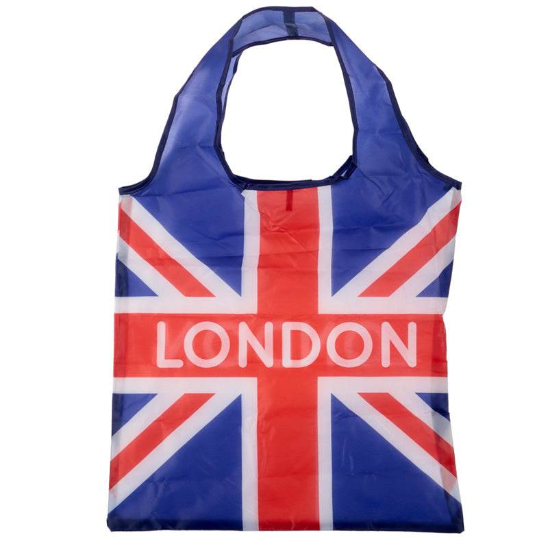 Foldable Reusable Shopping Bag London Icons Big Ben Union Jack - Gift Arch