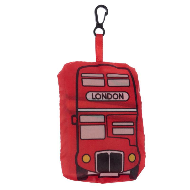 Foldable Reusable Shopping Bag London Icons Red Routemaster Bus - Gift Arch