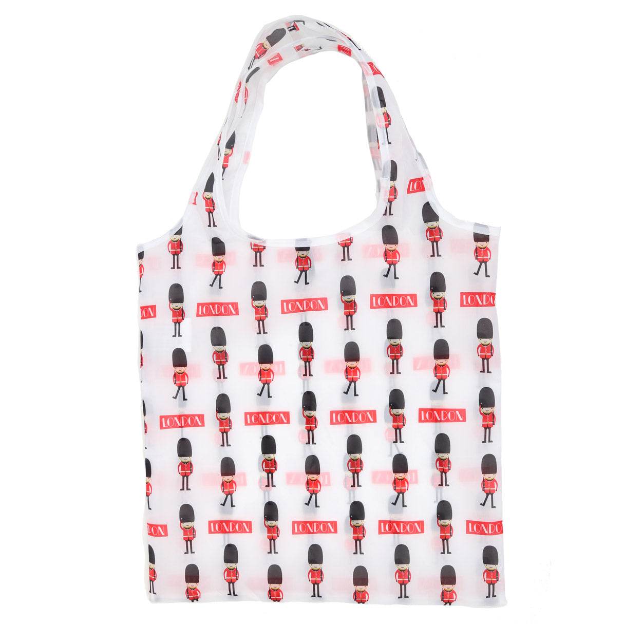 Foldable Reusable Shopping Bag London Souvenir Guardsman - Gift Arch