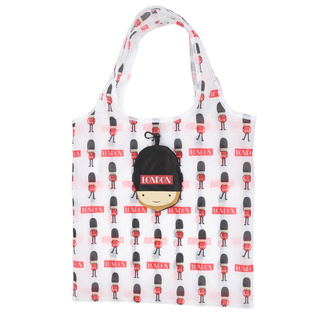 Foldable Reusable Shopping Bag London Souvenir Guardsman - Gift Arch