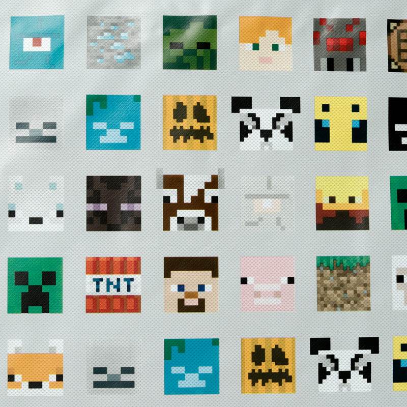 Minecraft Faces Zip Up Laundry Storage Bag - Gift Arch
