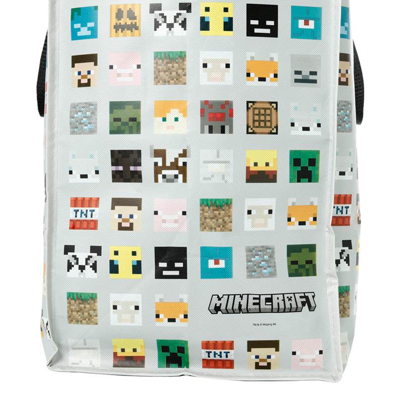 Minecraft Faces Zip Up Laundry Storage Bag - Gift Arch