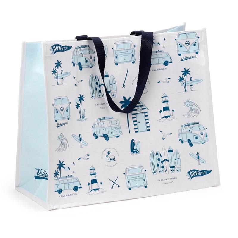 Volkswagen VW T1 Camper Bus Explore RPET Reusable Shopping Bag - Gift Arch