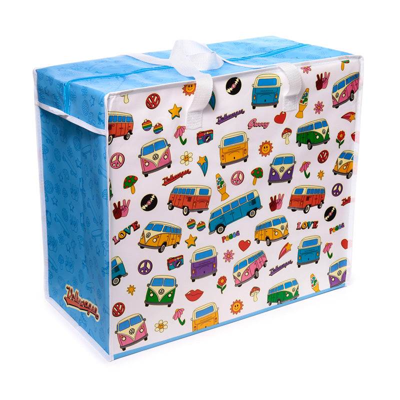 Volkswagen VW T1 Camper Bus Retro Zip Up Laundry Storage Bag - Gift Arch