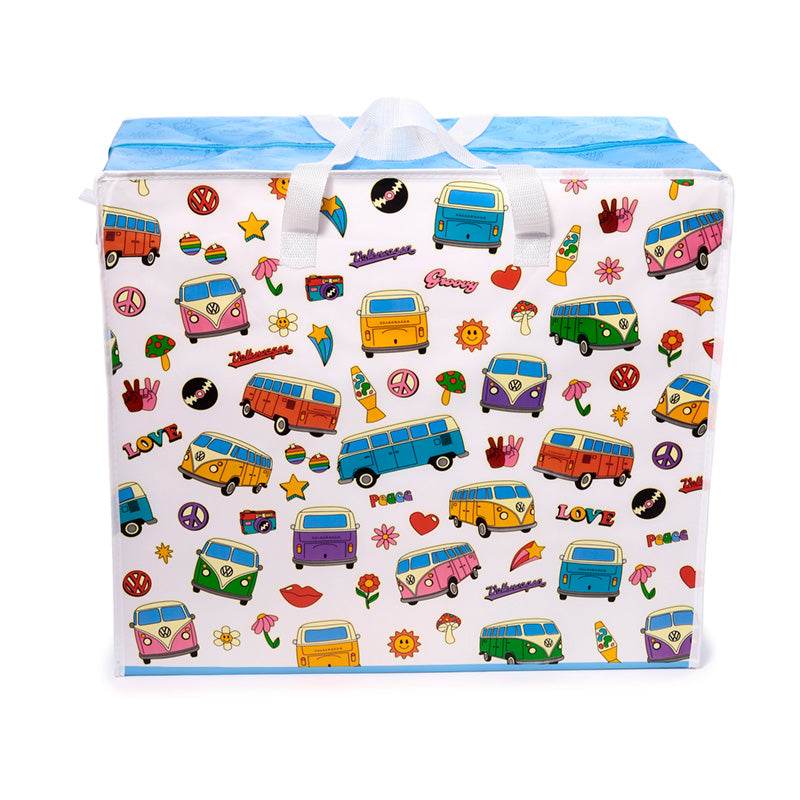 Volkswagen VW T1 Camper Bus Retro Zip Up Laundry Storage Bag - Gift Arch