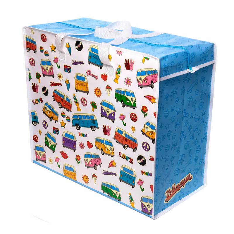 Volkswagen VW T1 Camper Bus Retro Zip Up Laundry Storage Bag - Gift Arch