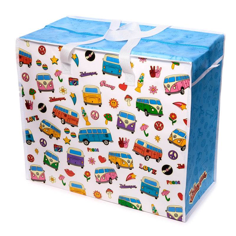 Volkswagen VW T1 Camper Bus Retro Zip Up Laundry Storage Bag - Gift Arch