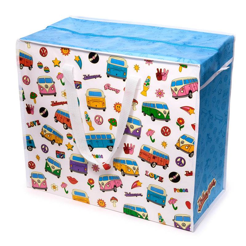 Volkswagen VW T1 Camper Bus Retro Zip Up Laundry Storage Bag - Gift Arch
