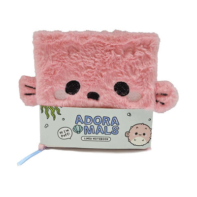 Adoramals Puff the Pufferfish Plush Notebook - Gift Arch
