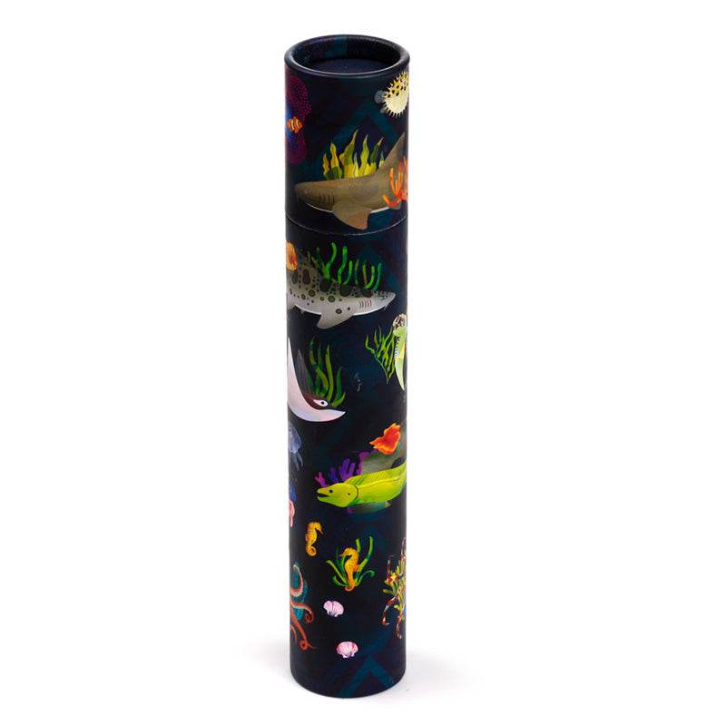 Marine Kingdom Large Pencil Pot with 12 Colouring Pencils - Gift Arch