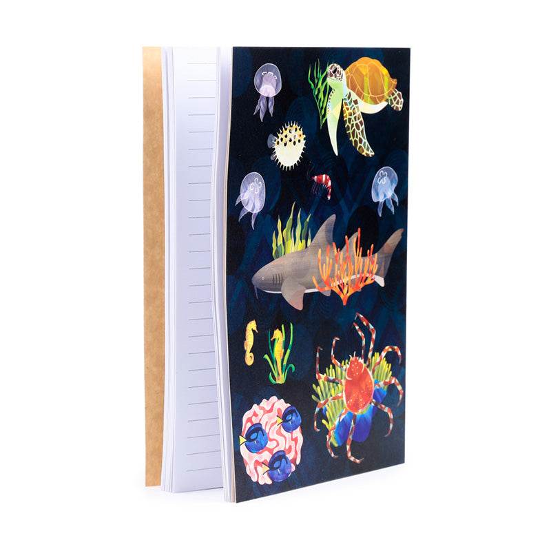 Marine Kingdom Recycled Paper A5 Notebook - Gift Arch