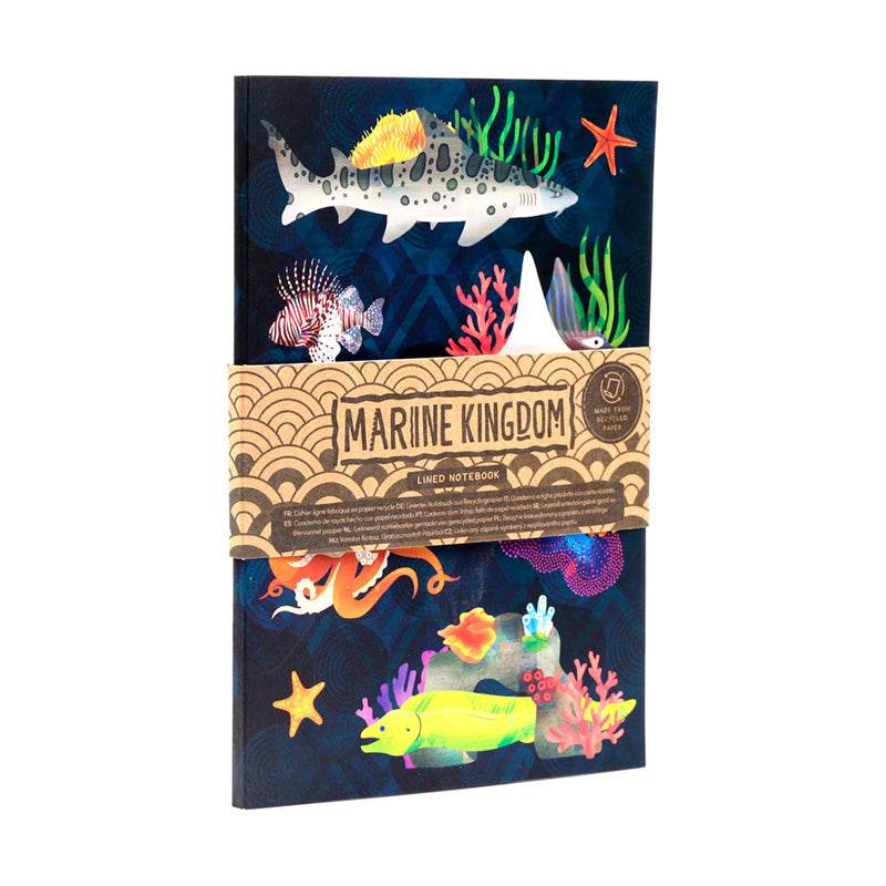 Marine Kingdom Recycled Paper A5 Notebook - Gift Arch