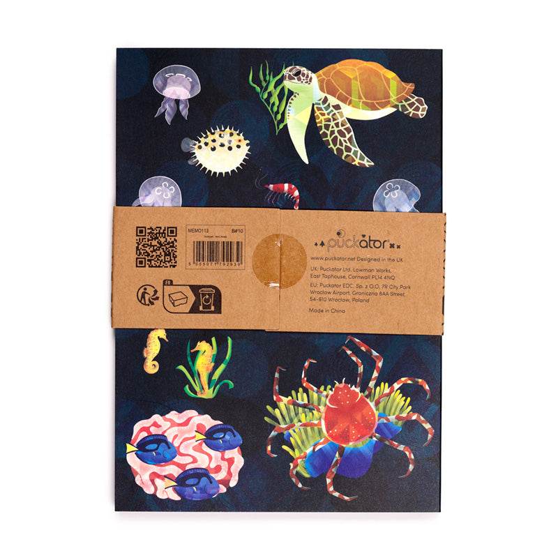 Marine Kingdom Recycled Paper A5 Notebook - Gift Arch