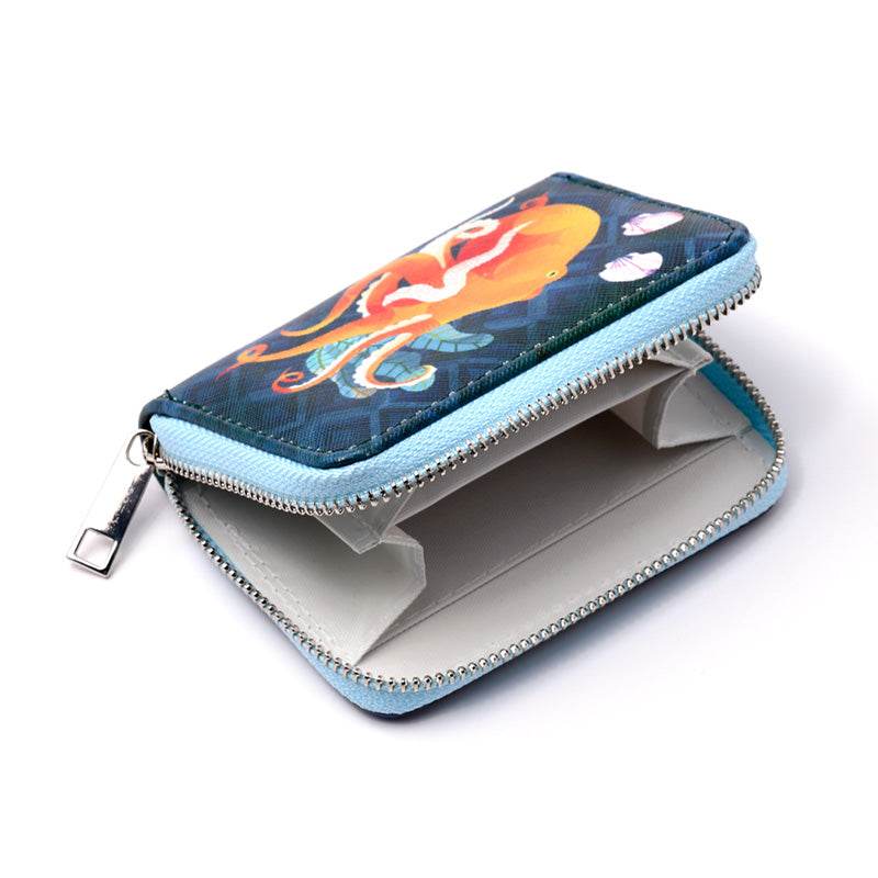 Marine Kingdom Zip Around Small Wallet Purse - Gift Arch