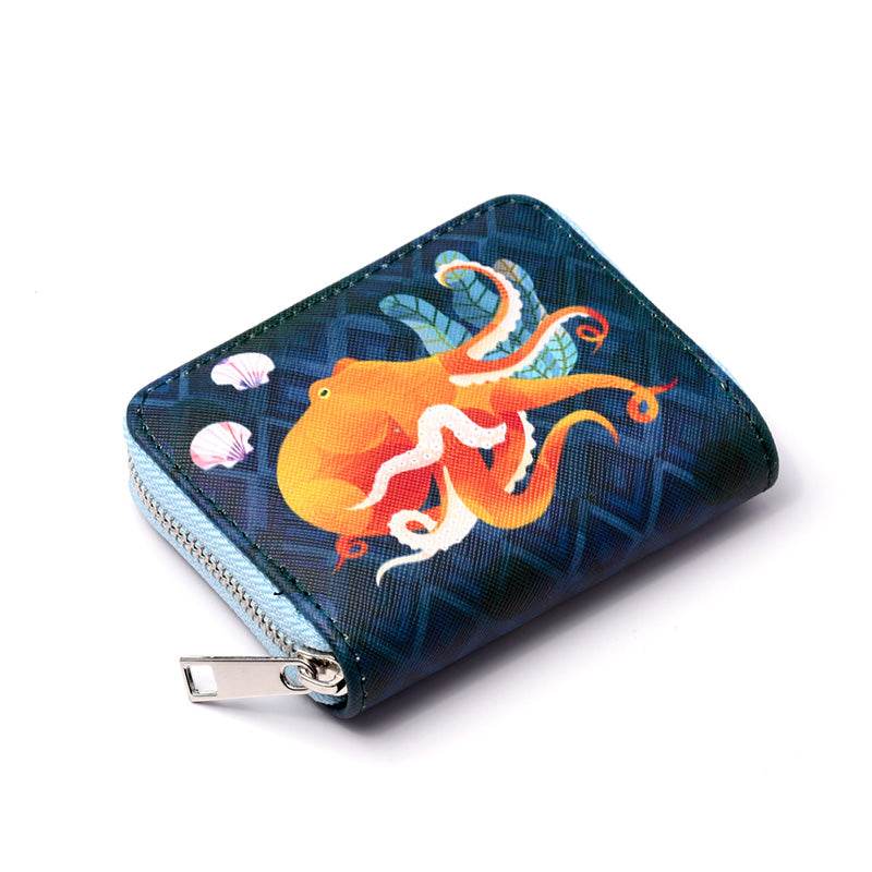 Marine Kingdom Zip Around Small Wallet Purse - Gift Arch
