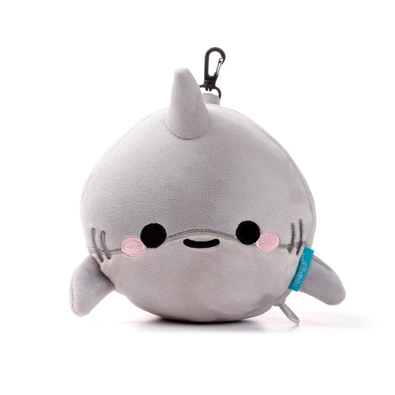 Relaxeazzz Adoramals Archie the Shark Plush Travel Pillow & Eye Mask - Gift Arch