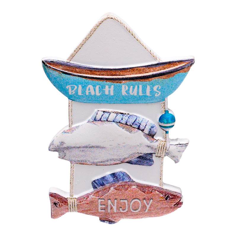 3D Printed Souvenir Seaside Magnet Nautical Fish Sign - Gift Arch