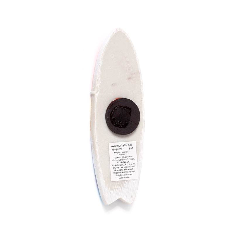 3D Printed Souvenir Seaside Magnet Surfboard Shaped with Tropical Sealife Sunsets - Gift Arch