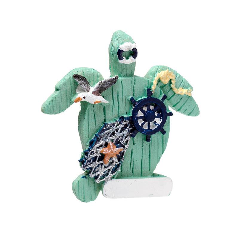 Hand Painted Souvenir Seaside Magnet Nautical Turtle - Gift Arch