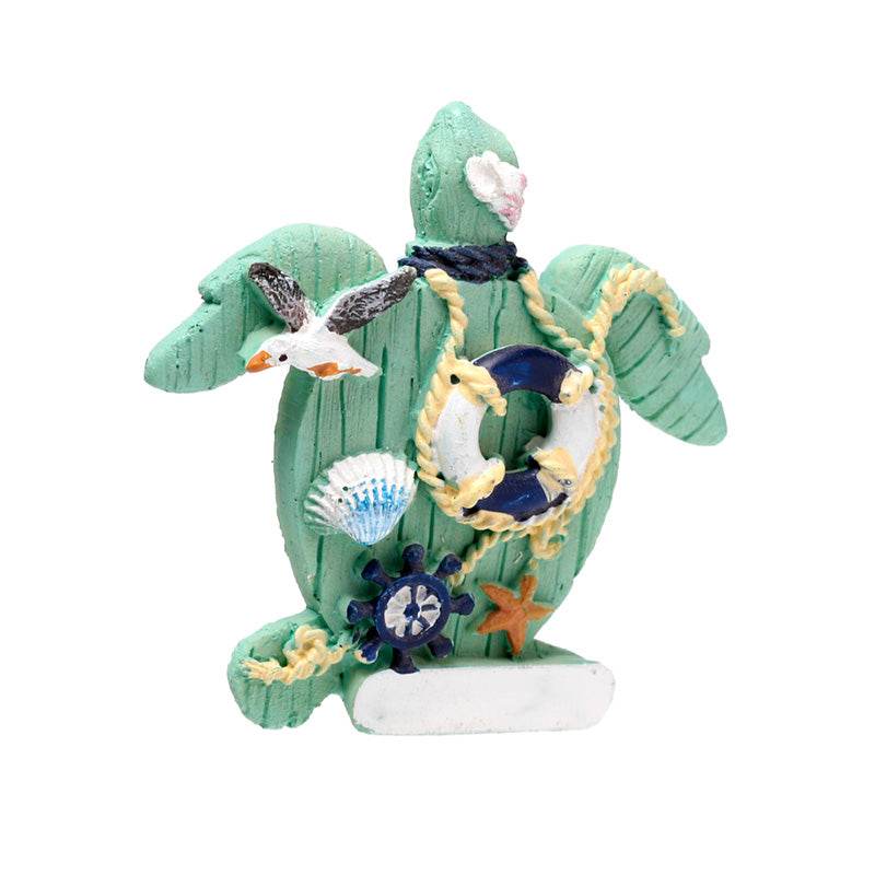Hand Painted Souvenir Seaside Magnet Nautical Turtle - Gift Arch