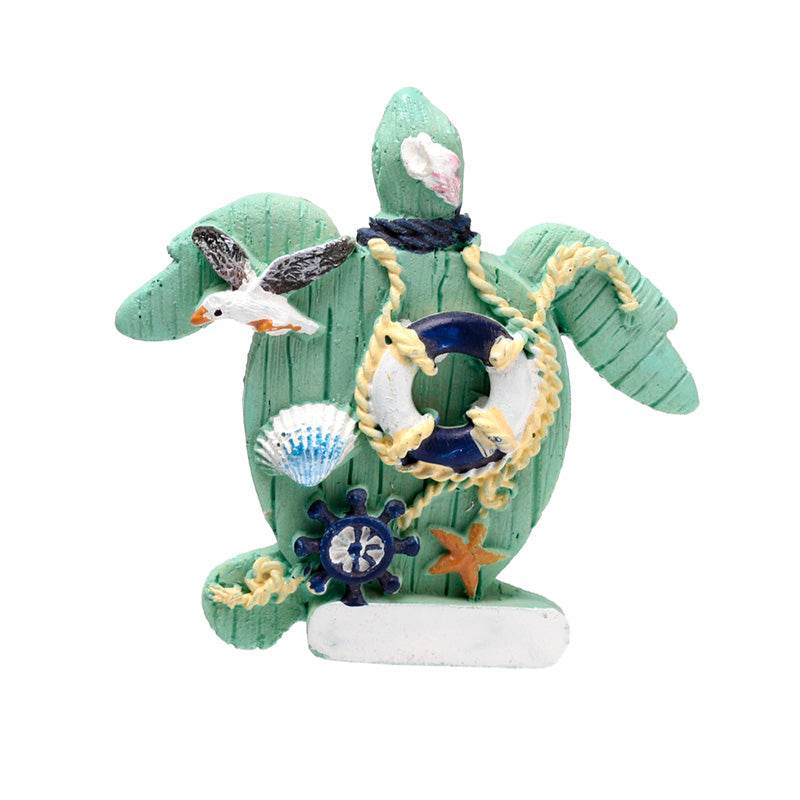 Hand Painted Souvenir Seaside Magnet Nautical Turtle - Gift Arch