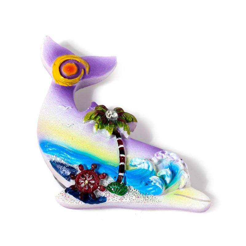 Souvenir Seaside Magnet Seahorse, Shells & Dolphins - Gift Arch