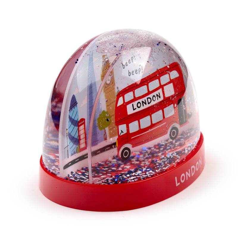 London Souvenir London Bus Large Glitter Snow Storm - Gift Arch