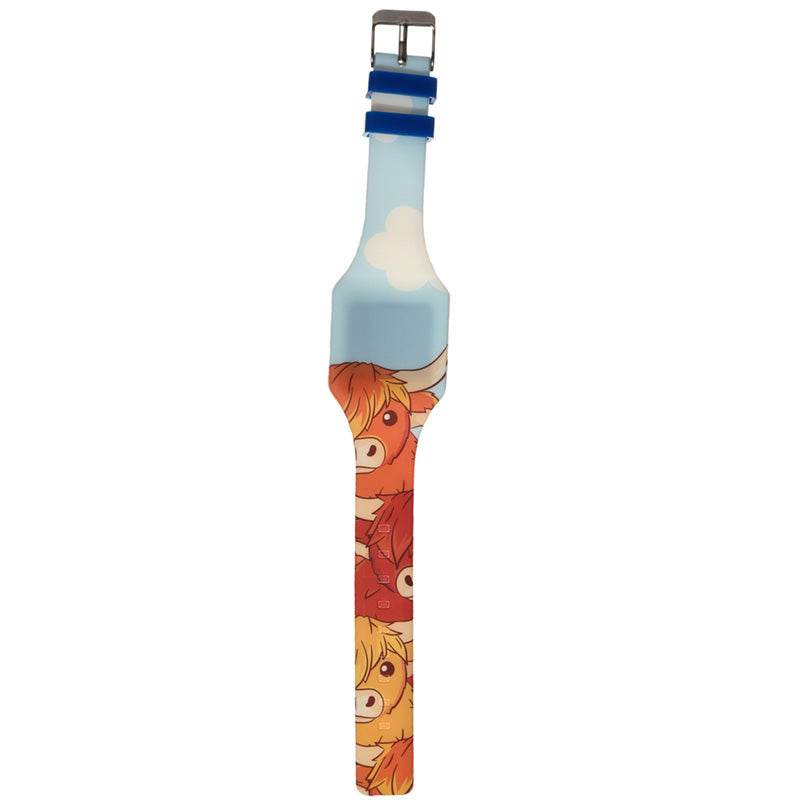 Highland Coo Cow Silicone Digital Watch - Gift Arch