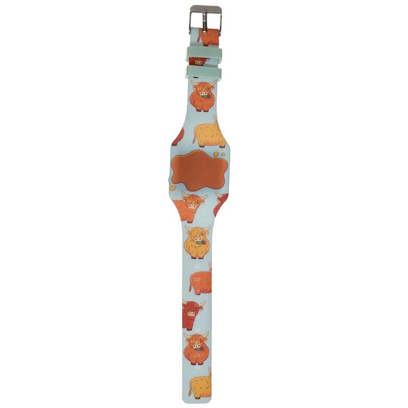 Highland Coo Cow Silicone Digital Watch - Gift Arch