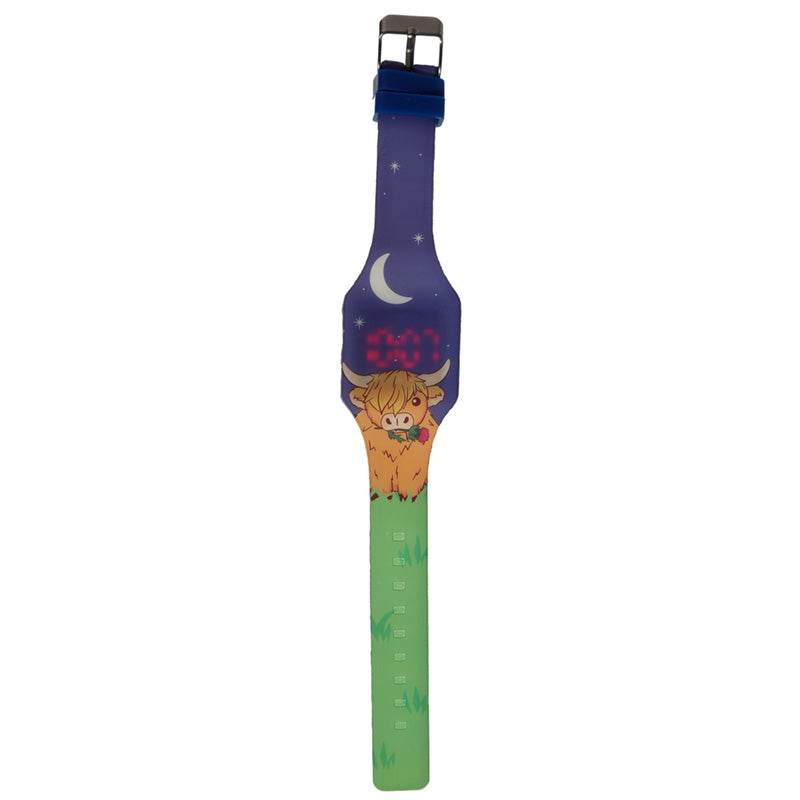 Highland Coo Cow Silicone Digital Watch - Gift Arch