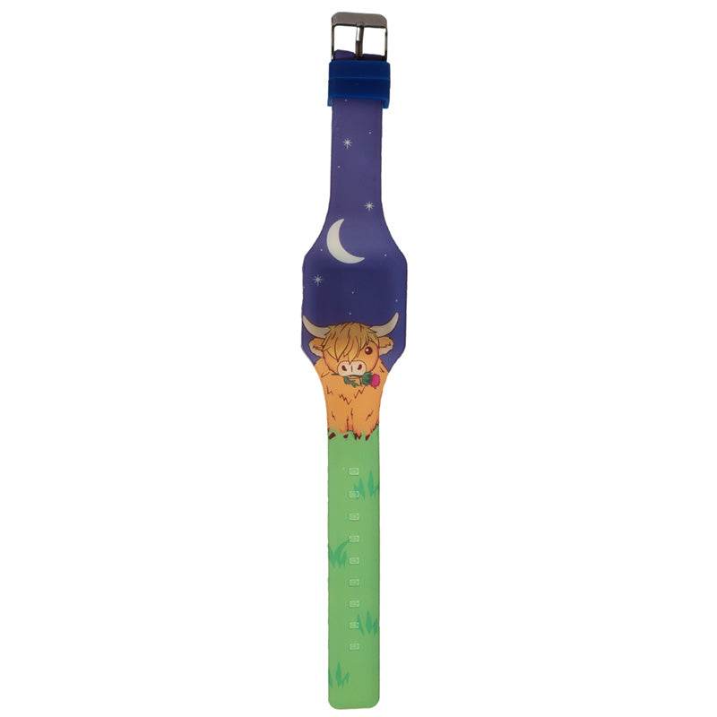 Highland Coo Cow Silicone Digital Watch - Gift Arch