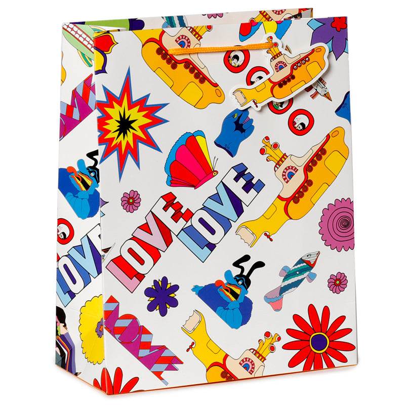 The Beatles Yellow Submarine LOVE Gift Bag Large - Gift Arch