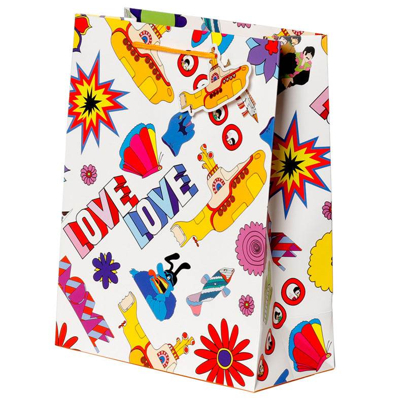 The Beatles Yellow Submarine LOVE Gift Bag Large - Gift Arch
