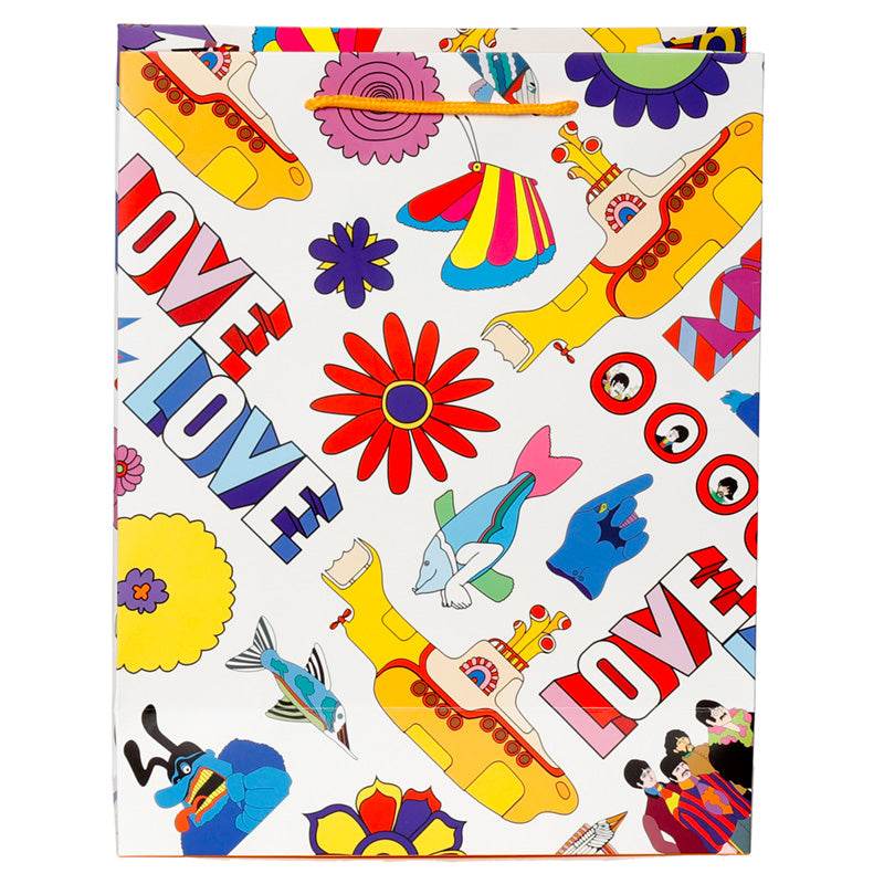 The Beatles Yellow Submarine LOVE Gift Bag Large - Gift Arch